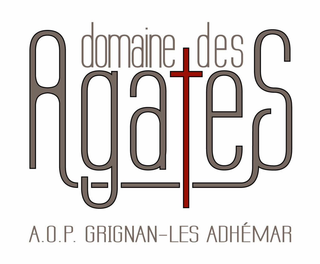Domaine des Agates - logo avec croix couleur
