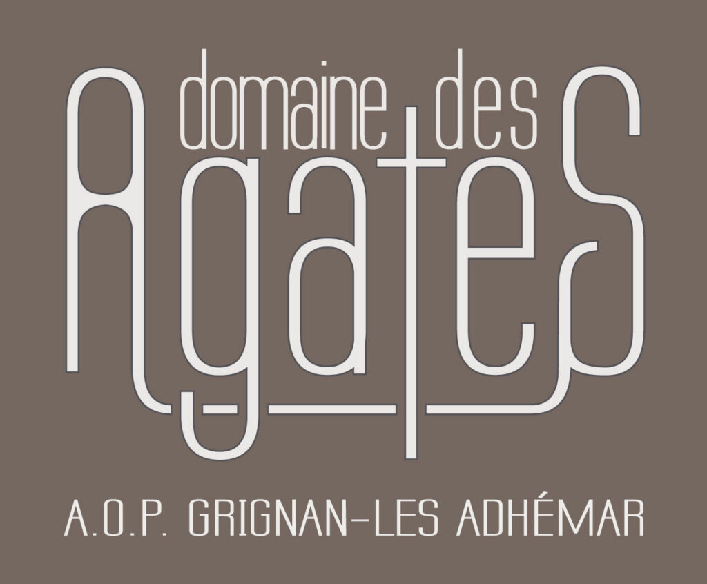 Domaine des Agates - logo en négatif