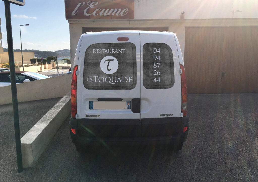 La Toquade restaurant flocage véhicule