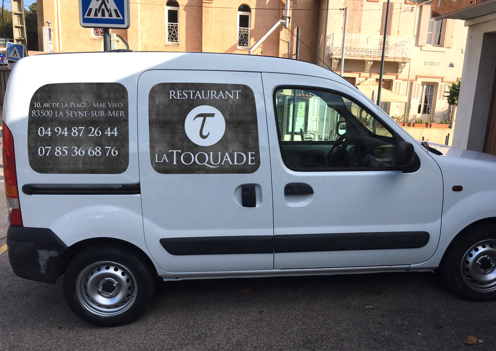 La Toquade restaurant flocage véhicule