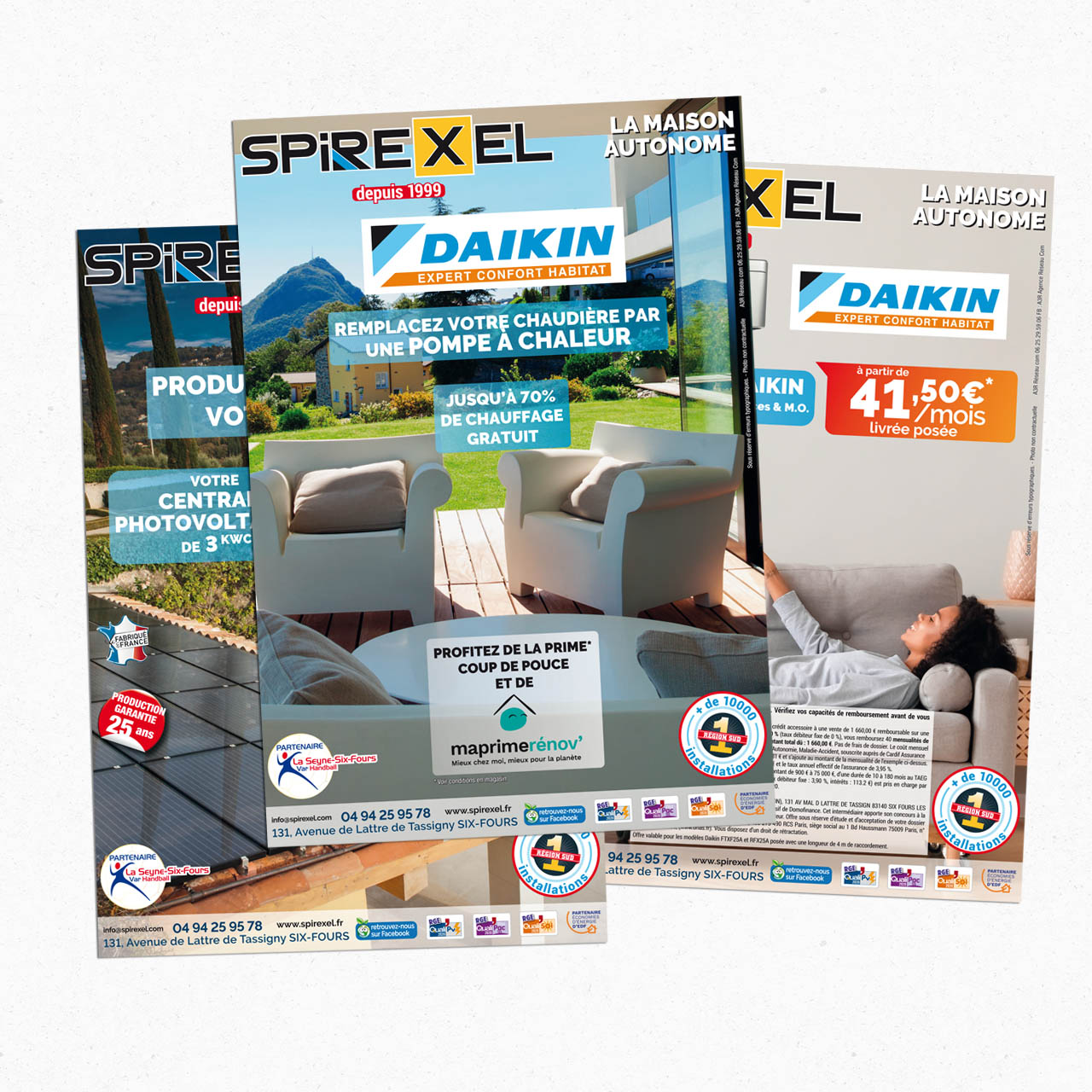 Spirexel flyers climatisation chauffage photovoltaïque