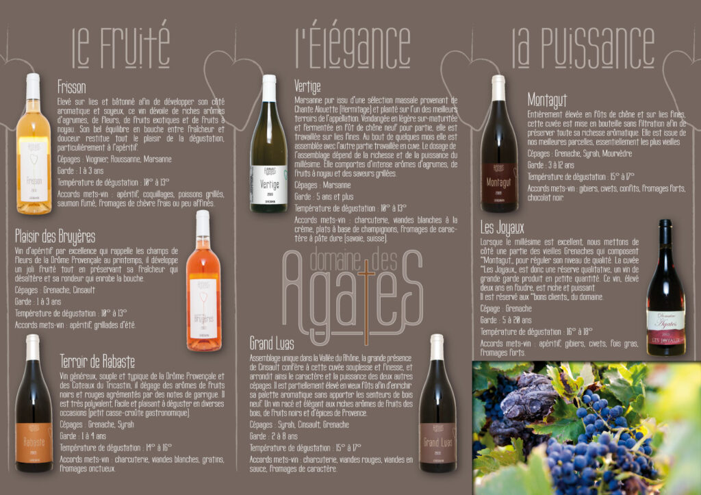 Domaine des Agates - Plaquette 3 volets