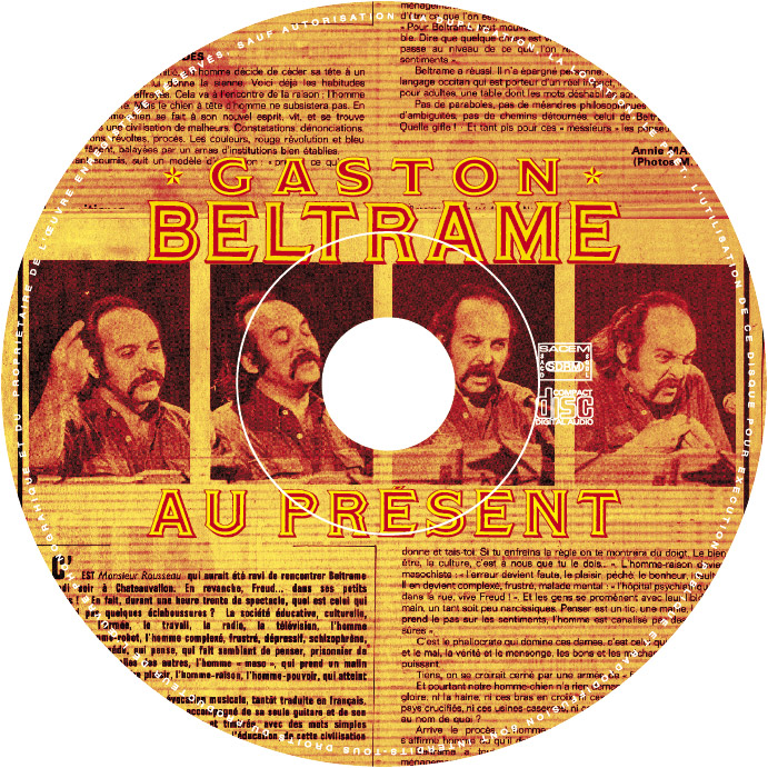 Gaston Beltrame - pochette CD