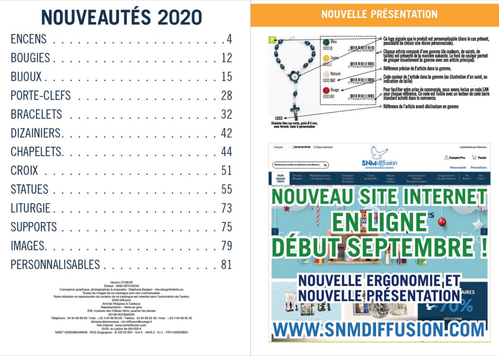 SNM Diffusion  - catalogue nouveautés 2020