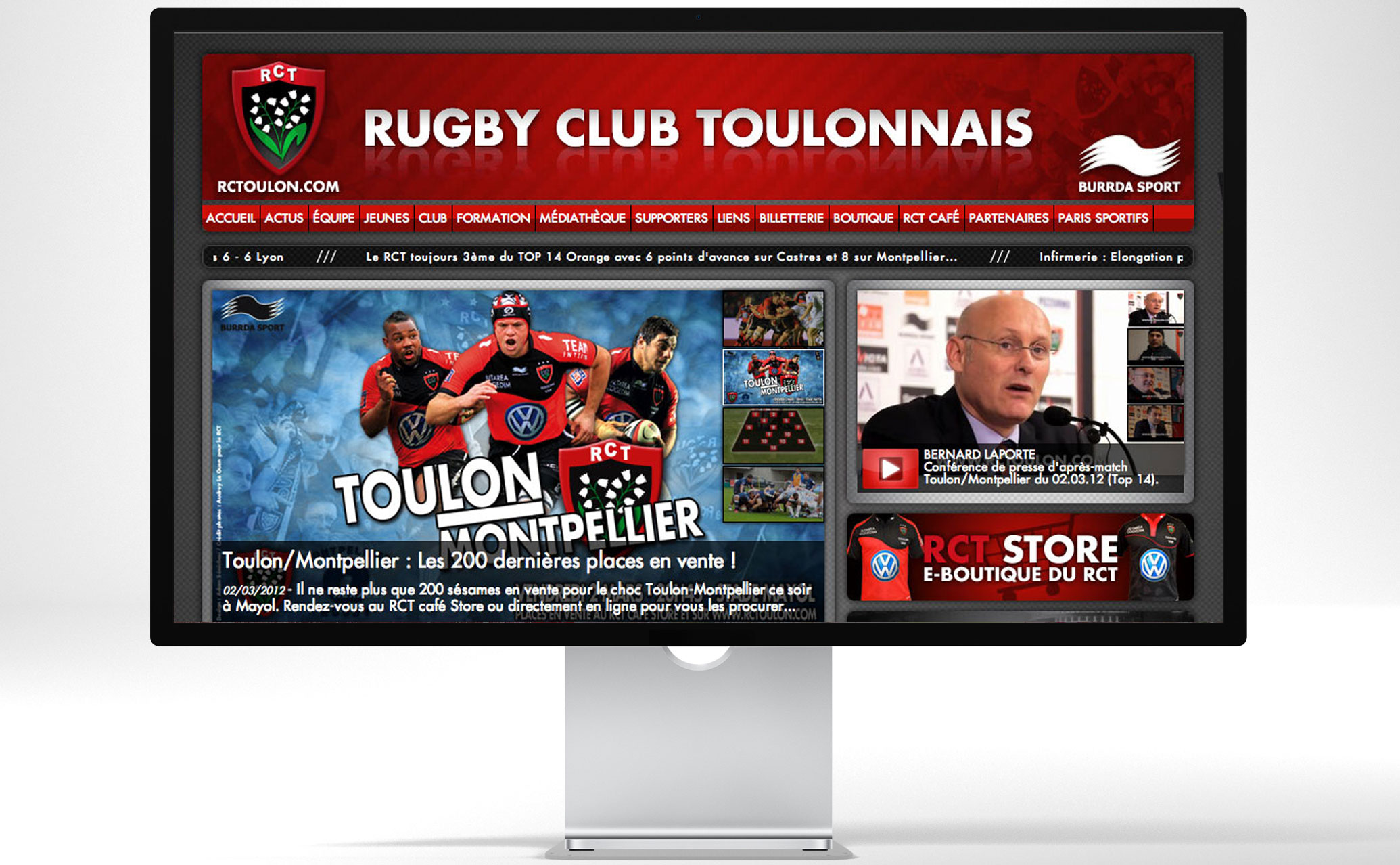 Rugby Club Toulonnais - site internet officiel