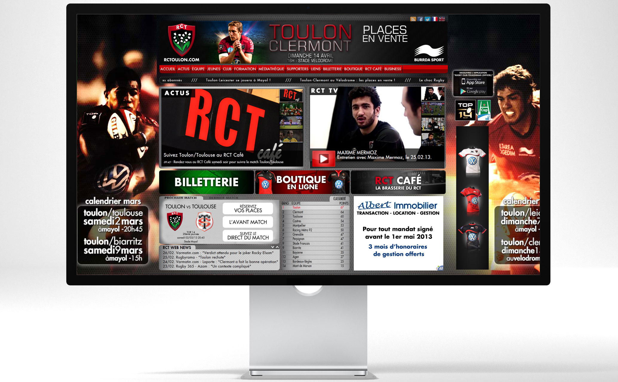 Rugby Club Toulonnais - site internet officiel
