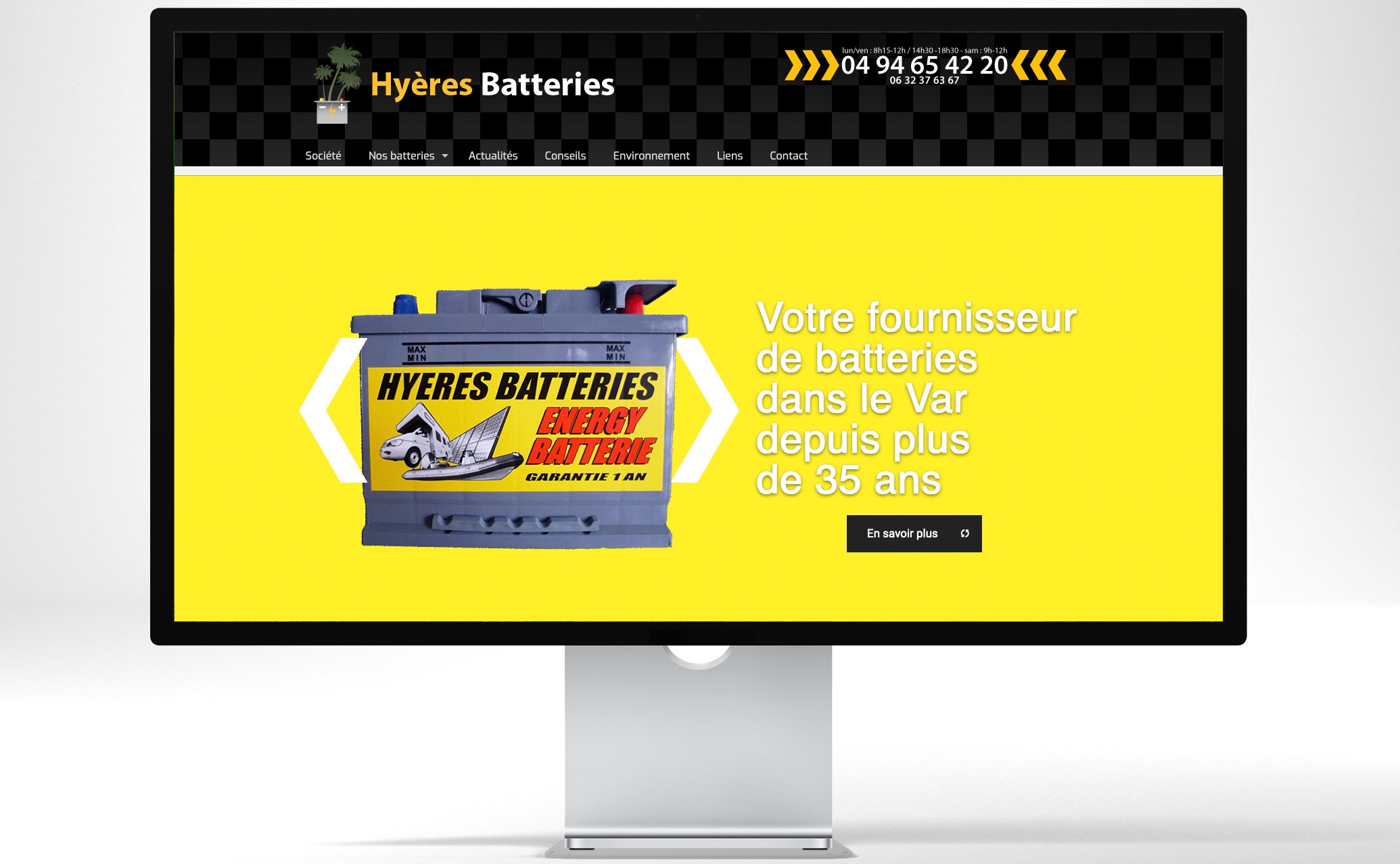 Hyères Batteries - site internet