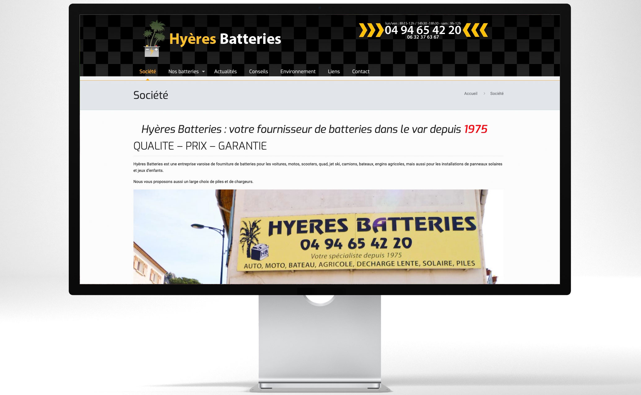 Hyères Batteries - site internet